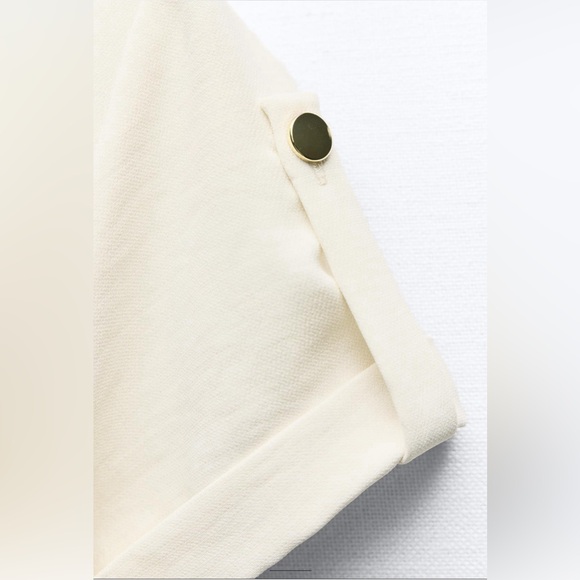 Zara Belted Jumpsuit With Gold Buttons. New With Tags. - Picture 9 of 11